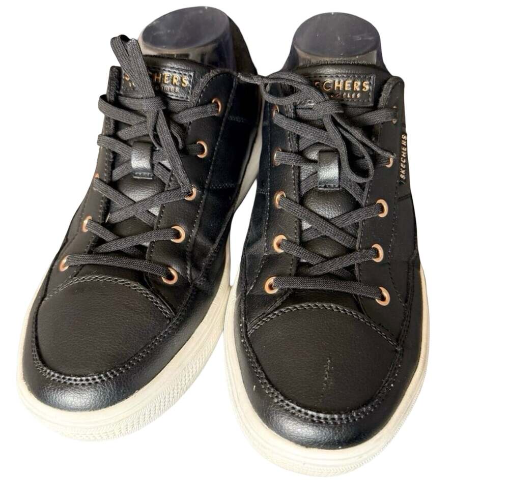 Skechers Arch Fit Wide Width Black Sneakers Size 8.5 - Picture 4 of 7
